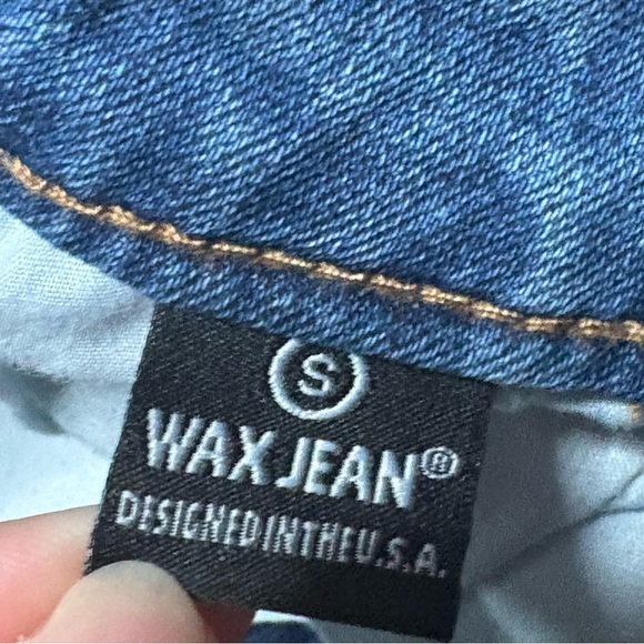 Wax Jean Blue Distressed Mini Skirt - Picture 10 of 13